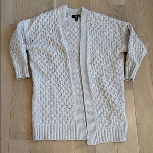 Banana Republic Textured Cream Cardigan
